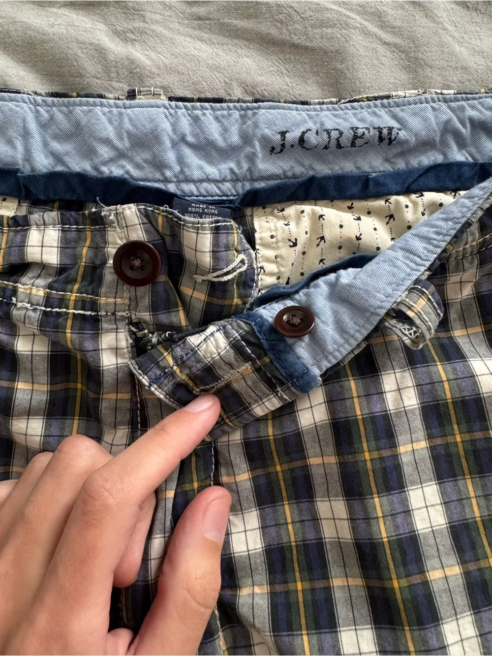 J. Crew Field Short | Waist 34 JBP 07/71 Vintage Cotton & Flat Front Style 91401